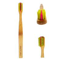 Healthy Smile wooden orthodontic toothbrush for braces, soft